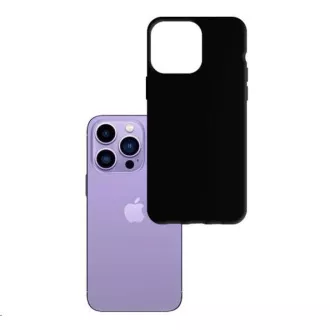 3mk Schutzhülle Matt Case für Apple iPhone 15 Pro, Schwarz