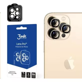3mk Objektivschutz Pro für Apple iPhone 15 Pro, Dunkelgold