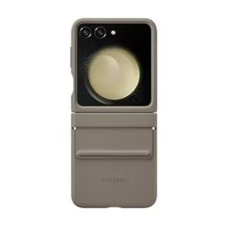 Samsung Eco Leder Schutzhülle für Samsung Galaxy Z Flip5, grau braun