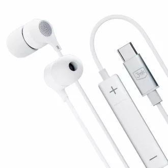 3mk Kopfhörer - Kabelgebundene Kopfhörer USB-C, weiß