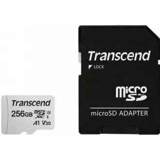 TRANSCEND MicroSDXC-Karte 256GB 300S, UHS-I U3 V30 + Adapter