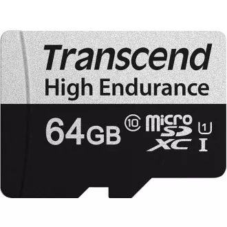 TRANSCEND MicroSDXC-Karte 64GB 350V, High Endurance