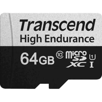TRANSCEND MicroSDXC-Karte 64GB 350V, High Endurance