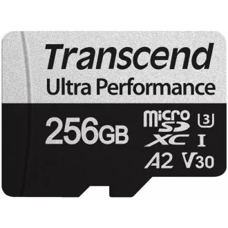 TRANSCEND MicroSDXC-Karte 256GB 340S, UHS-I U3 A2 Ultra Performance 160/125 MB/s