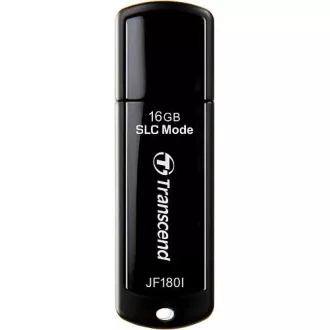 TRANSCEND Flash Drive 16GB JetFlash JF180I, SLC, USB 3.0 (R:155/W:135 MB/s), wide-temp, schwarz