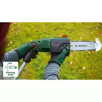 Bosch UniversalChainPole 18 Akku-Teleskop-Baumschere, Oregon-Kette, automatische Schmierung, Schutzbügel Bosch UniversalChainPole 18 Akku-Teleskop-Baumschere, Oregon-Kette, automatische Schmierung, Schutzbügel