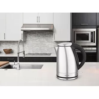 Orava VK-3217 S elektrischer Wasserkocher, 2000 W, 1,7 l, Abschaltautomatik, silber