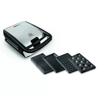 TEFAL SW854D16 Snack Collection 4in1-Toaster, 700 W, abnehmbare Platten, Bereitschaftsanzeige