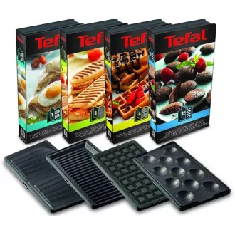 TEFAL SW854D16 Snack Collection 4in1-Toaster, 700 W, abnehmbare Platten, Bereitschaftsanzeige