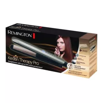 Remington Keratin Therapy Pro S8590 Haarglätter, 5 Temperaturen, Schnellaufheizung, automatische Abschaltung, Etui