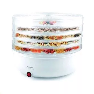 Orava SU-103 A Obst- und Gemüsetrockner, 90 W, 5 Einschübe, Temperaturregelung, 55 dB, weiß Orava SU-103 A Obst- und Gemüsetrockner, 90 W, 5 Einschübe, Temperaturregelung, 55 dB, weiß