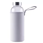 Steuber Glasflasche mit Deckel 500 ml, grau