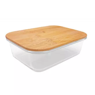 Steuber Glasgefäß mit Bambusdeckel 370 ml