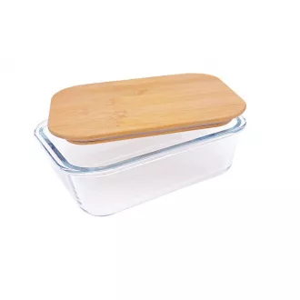 Steuber Glasgefäß mit Bambusdeckel 620 ml