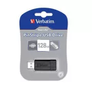 VERBATIM USB Flash Disk Store \'n\' Go PinStripe 128GB - Schwarz
