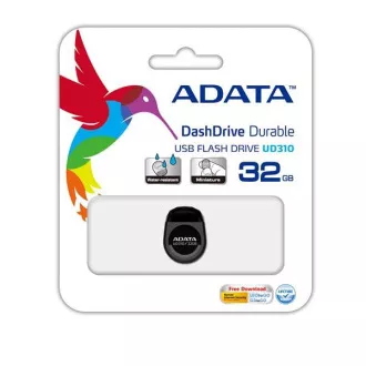 ADATA Flash Disk 32GB UD310, USB 2.0 Dash Drive Langlebig, schwarz