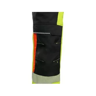 CXS BENSON Warnhose, Herren, gelb-schwarz, Gr. 56