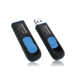 ADATA Flash Disk 32GB UV128, USB 3.1 Dash Drive (R: 40 / B: 25 MB/s) schwarz / blau ADATA Flash Disk 32GB UV128, USB 3.1 Dash Drive (R: 40 / B: 25 MB/s) schwarz / blau