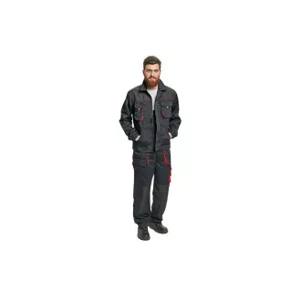 FF CARL BE-01-002 Jacke schwarz / rot 60