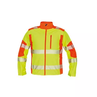 LATTON softsh. Jacke HV gelb / orange. m