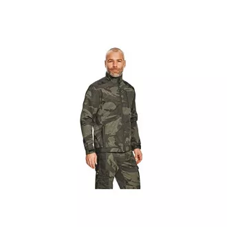 CRAMBE Softsh. Jacke grau camouflage XL