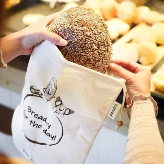 Pandoo Bio-Baumwoll-Netzbeutel für Obst, Gemüse und Brot 7er-Set