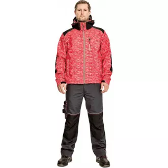 KNOXFIELD bedruckte Softshell rot S