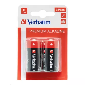 VERBATIM Alkaline Batterien C, 2er Pack / LR14 VERBATIM Alkaline Batterien C, 2er Pack / LR14