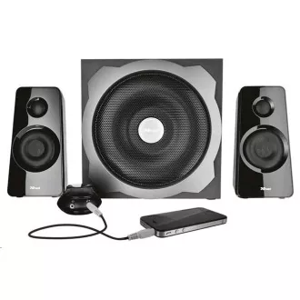 TRUST 2.1 Tytan Subwoofer-Lautsprecherset - schwarz, schwarz