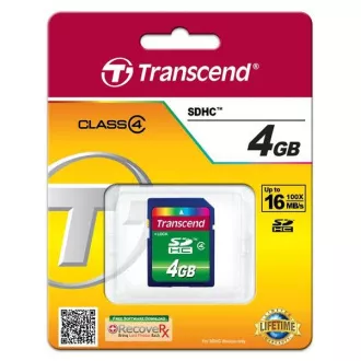 TRANSCEND SDHC-Karte 4GB Klasse 4