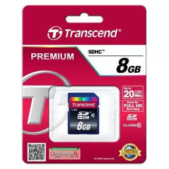 TRANSCEND SDHC-Karte 8GB Premium, Klasse 10