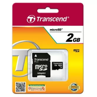 TRANSCEND MicroSD-Karte 2GB + Adapter TRANSCEND MicroSD-Karte 2GB + Adapter