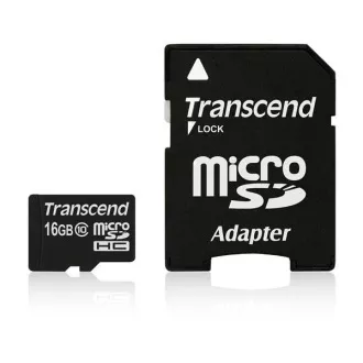 TRANSCEND MicroSDHC-Karte 16GB Class 10+ Adapter TRANSCEND MicroSDHC-Karte 16GB Class 10+ Adapter