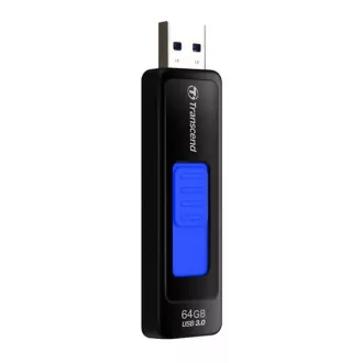 TRANSCEND Flash Disk 64GB JetFlash®760, USB 3.0 (R: 80 / B: 25 MB / s) schwarz / dunkelblau