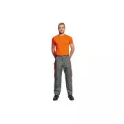 DESMAN Taillenhose grau / orange 52