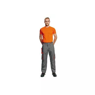 DESMAN Taillenhose grau / orange 56