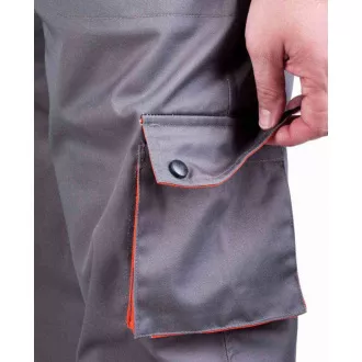 DESMAN Taillenhose grau / orange 56