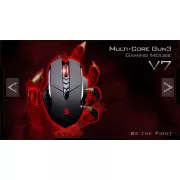 A4tech BLOODY V7 Gaming-Maus, bis zu 3200 DPI, V-Track-Technologie, 160 KB Speicher, USB, CORE 2, Metallpads