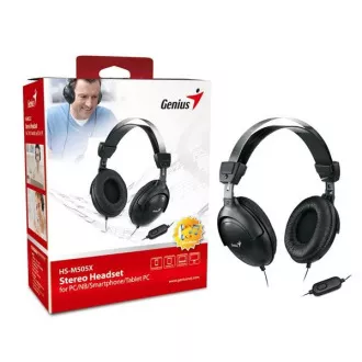 GENIUS Kopfhörer mit Mikrofon HS-M505X, Single Jack GENIUS Kopfhörer mit Mikrofon HS-M505X, Single Jack