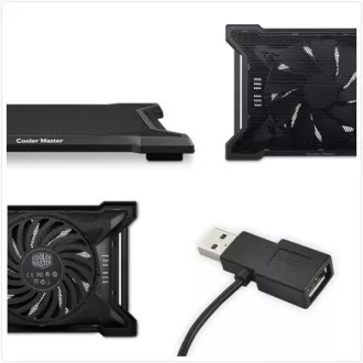 Cooler Master Kühlständer X Slim II für Laptop bis 15,6", 20cm, schwarz Cooler Master Kühlständer X Slim II für Laptop bis 15,6", 20cm, schwarz