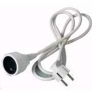 PREMIUMCORD Verlängerungskabel 230V 10m, 1 Steckdose (M/F) weiß