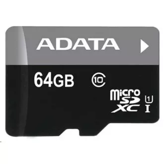 ADATA MicroSDXC-Karte 64 GB Premier UHS-I Class 10 + SD-Adapter ADATA MicroSDXC-Karte 64 GB Premier UHS-I Class 10 + SD-Adapter