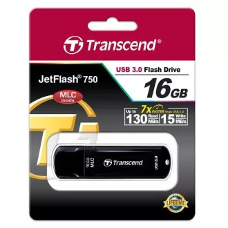 TRANSCEND Flash Disk 16GB JetFlash®750K, USB 3.0, schwarz