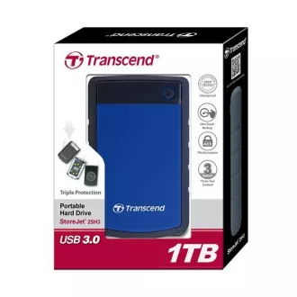 TRANSCEND Externe Festplatte USB 3.0 StoreJet 25H3B, 1TB, Blau (stoßfest) TRANSCEND Externe Festplatte USB 3.0 StoreJet 25H3B, 1TB, Blau (stoßfest)