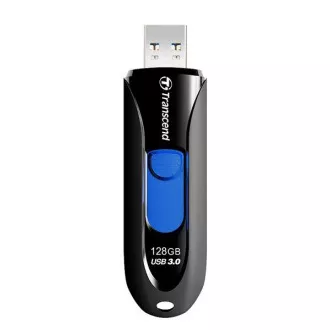 TRANSCEND Flash Disk 128GB JetFlash®790, USB 3.1 (R: 90 / B: 40 MB / s) schwarz / blau