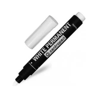 Marker Centropen 8586 permanent weiße zylindrische Spitze 2,5 mm Marker Centropen 8586 permanent weiße zylindrische Spitze 2,5 mm