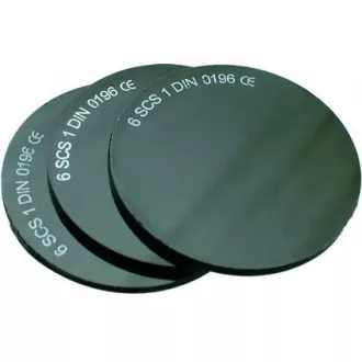 Glas für Schweißerbrille, Durchmesser 50 mm, dunkel Nr. 5