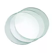 Glas für Schweißerbrille, klar, Durchmesser 50 mm
