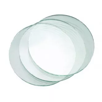 Glas für Schweißerbrille, klar, Durchmesser 50 mm Glas für Schweißerbrille, klar, Durchmesser 50 mm