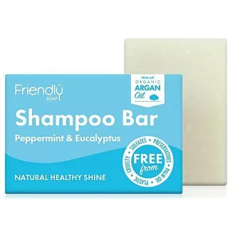 Freundliche Seife Natürliche Haarseife Minze und Eukalyptus 95 g Freundliche Seife Natürliche Haarseife Minze und Eukalyptus 95 g
